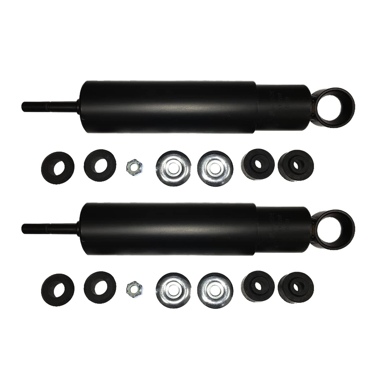 2 unidades de amortiguador resistente con casquillo (compatible con: internacional, Kenworth, Peterbilt 3xx, Mack, Volvo y otros camiones) (sustituye a 85311).