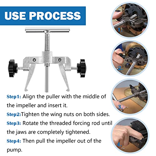 660040-1 - Extractor de impulsor de acero inoxidable para impulsores de 2-1/4" a 2-9/16"