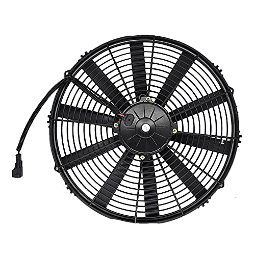 VA18-AP71/LL-59A - Conjunto de ventilador de refrigeración extractor de 16 pulgadas 12 V 30102049 VA18-AP70/LL-59A de hoja curvada de 15.157 in para carreras de motocicletas ATV