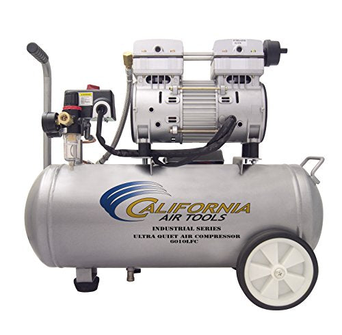 California Air Tools 6010LFC 1.0 HP Compresor de aire industrial ultra silencioso y sin aceite, 6 galones