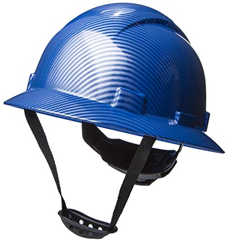 Casco de seguridad OSHA con visera completa ventilada con sistema de trinquete de 6 puntos, cumple con ANSI Z89.1, equipo de protección personal diseño de fibra de carbono