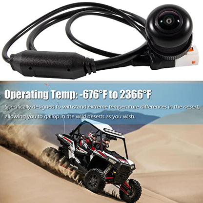 RZR PRO XP - Kit de accesorios de cámara HD impermeable gran angular para Polaris RZR PRO XP Turbo 1000 900 PRO R para mando de conducción de 7 pulgadas