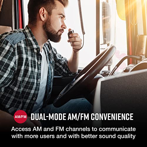 Cobra Radio CB profesional 29 LTD - Radio de emergencia fácil de operar, canal instantáneo 9, salida de 4 W, 40 canales completos, receptor ajustable y calibración SWR, acceso AM/FM de doble modo, negro