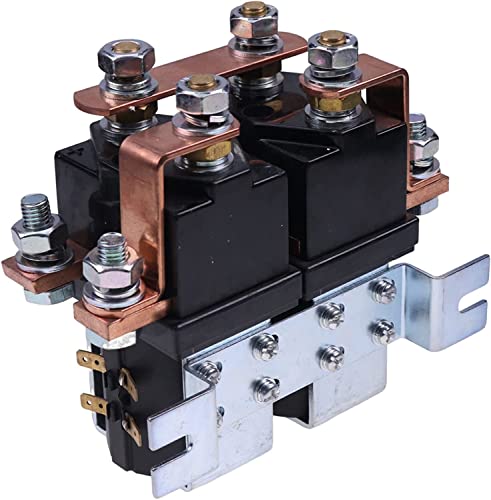 Contactor de inversión de solenoide SW202 compatible con Albright Electric 24V 400A Albright 72V 80V Bobina 400A Contactor de inversión Carrito de Golf Vehículo Eléctrico Manipulación de Materiales