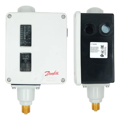 Danfoss - Interruptor de presión (rango: 3 a 40 PSI) con conexión de presión de 3/8 G para automóviles, calderas, turbina de vapor, bombas, HVAC, refrigeración marina. Modelo: RT-116 (paquete de 2)