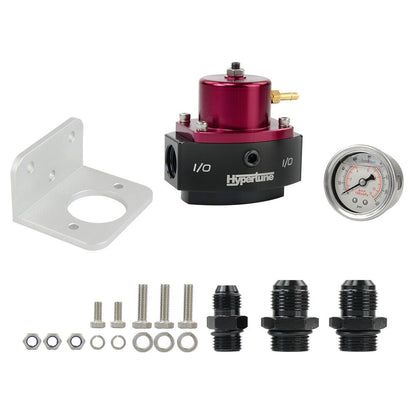 PQY Red 12-880 Return Fuel Pressure Regulator 6AN Boost Reference EFI TO CARB
