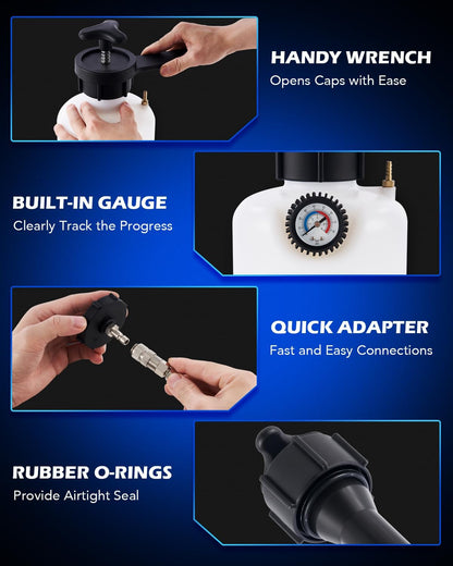 Orion Motor Tech Bomba de Líquido de Transmisión de 7.5 L, Kit de Recambio Manual ATF de 2 Galones, Bomba de Mano de Líquido de Transmisión, Bomba de Transferencia de Líquido de Transmisión