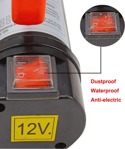 BLACKHORSE-RACING Bomba de transferencia de combustible eléctrica portátil de 12 V CC, aceite de queroseno diésel, motor de bomba de transferencia de combustible comercial