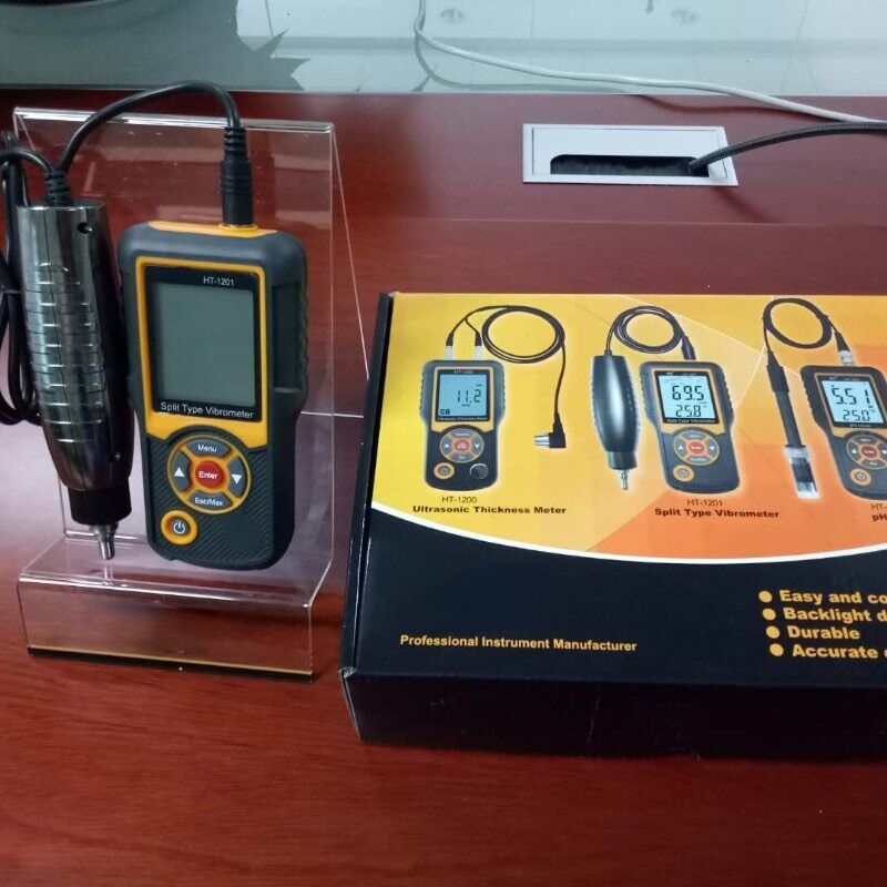 HT-1201 Portable Vibration Meter Test Digital Vibrometer Analyzer 0.01~199.9mm/s
