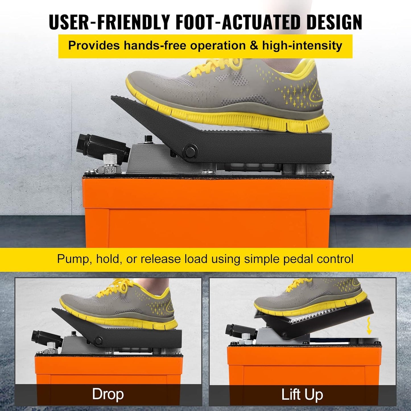 Mophorn Air Hydraulic Pump 10000 PSI NAP-002