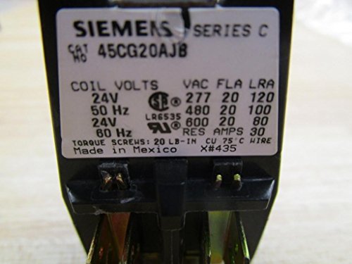 45CG20AJB CONTACTOR, descontinuado por el fabricante, 2 polos, 24 V CC, DP, 20 amperios
