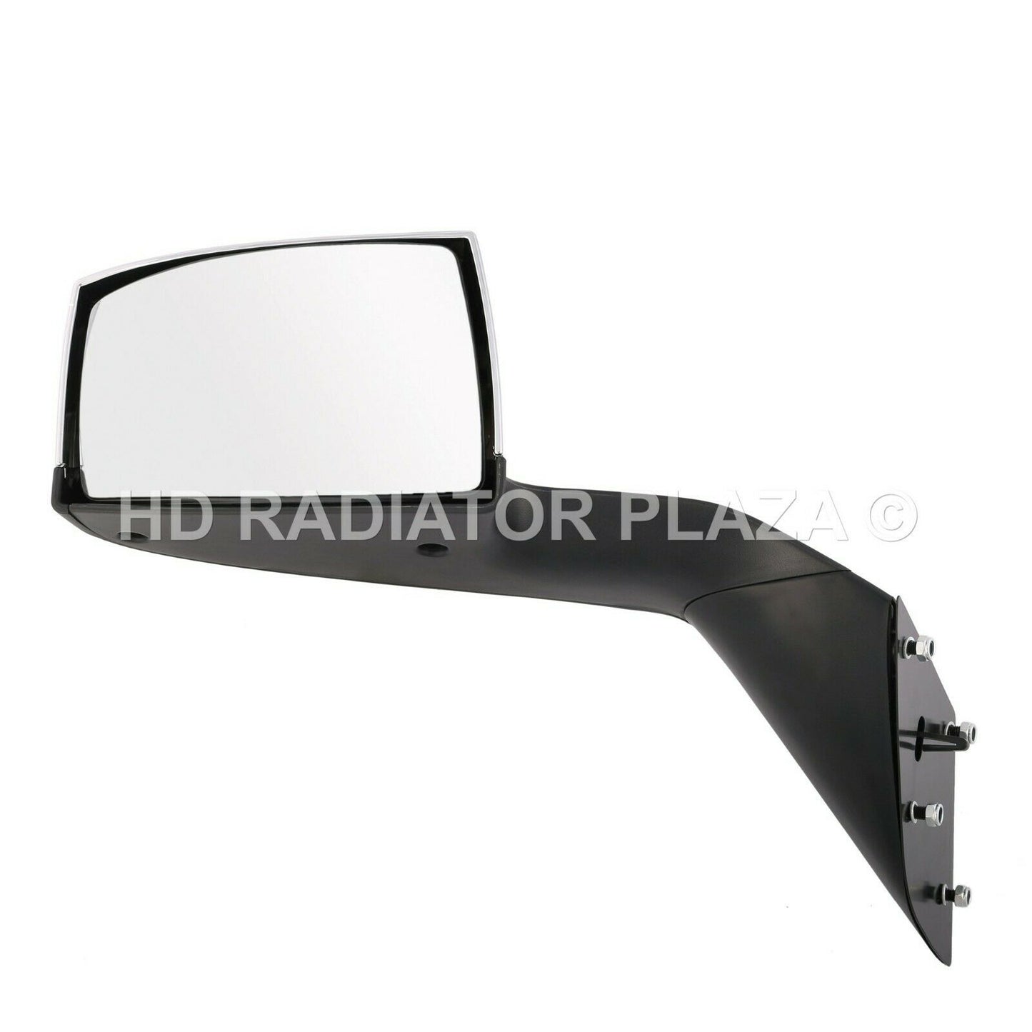 Chrome Hood Mirror Driver Left Side Replacement L/H For 15-17 Volvo VNL VNM VNX