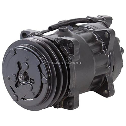 Compresor y embrague de 2 ranuras A/C para Chevy Kodiak GMC TopKick Ford Dodge & Winnebago RV reemplaza Sanden SD7H15 7803 - 60-01552RC remanufacturado