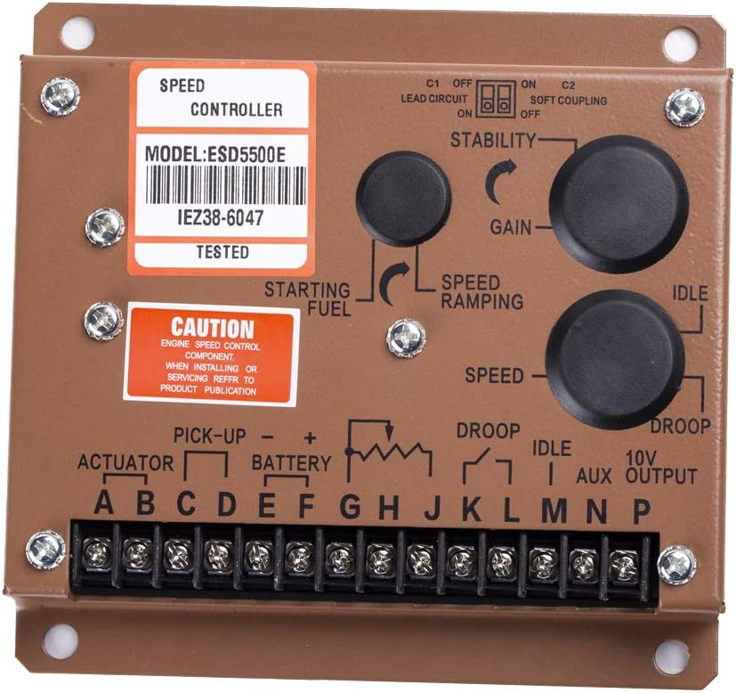 ADC225-12V Actuador + Gobernador ESD5500E + Sensor de captación magnética MPU 3034572 para generador 1 Juego Actuador del