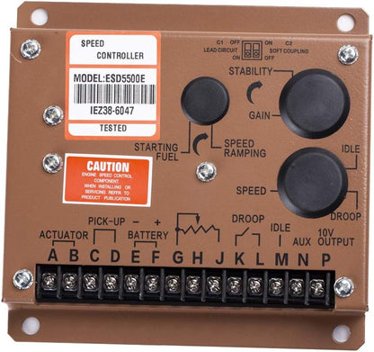ADC225-12V Actuador + Gobernador ESD5500E + Sensor de captación magnética MPU 3034572 para generador 1 Juego Actuador del