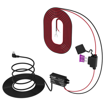 Cable de cableado marino de 12 a 24 V a Micro USB para vehículo y kit de estabilizador de potencia para Tracki GPS Tracki, o para cámara de salpicadero, cámara de salpicadero