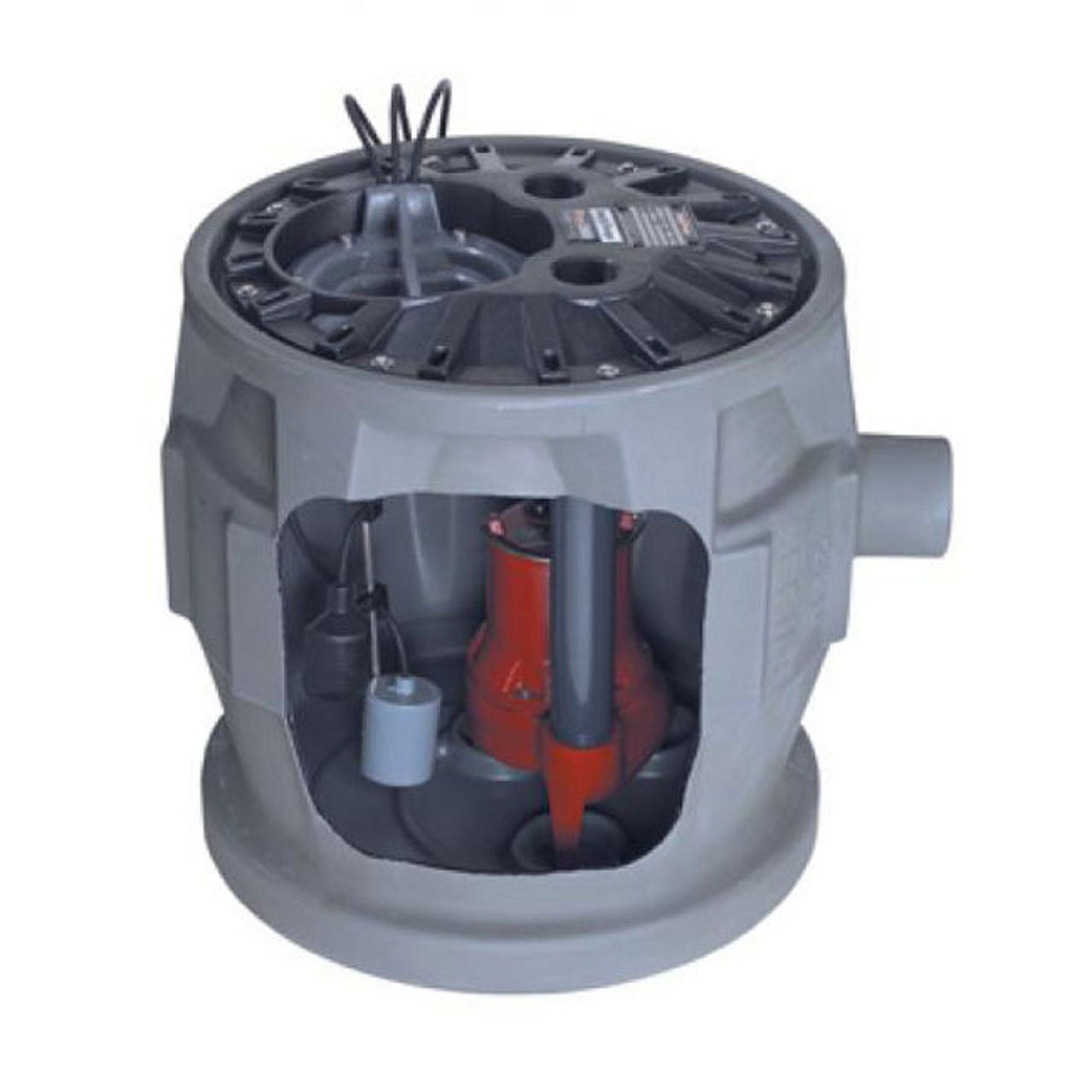 Liberty Pumps P382LE41 Pro380 Series Simplex Sistema de aguas residuales, gris