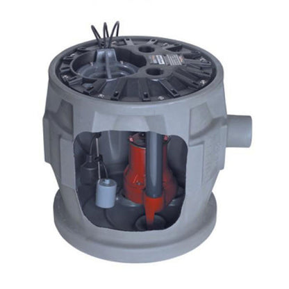 Liberty Pumps P382LE41 Pro380 Series Simplex Sistema de aguas residuales, gris