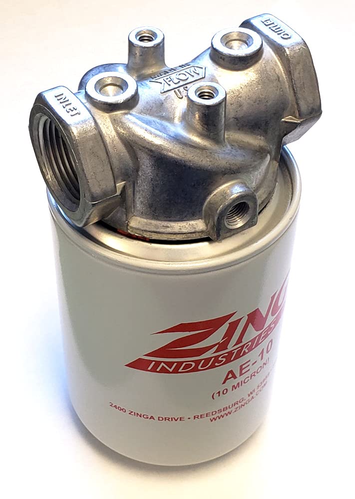 Conjunto de filtro Zinga - Carcasa NPT de 1'' con filtro de 10 micrones