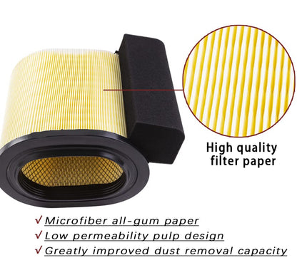 Filtro de aire de motor FA-1927. Para Ford F250 F350 F450 F550 Super Duty con motor diésel V8 Powerstroke de 6.7 L. Sustituye a FA1927, HC3Z9601A, HC349601AF, PA8219
