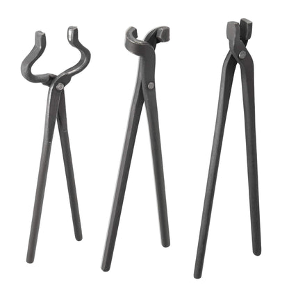 Juego de pinzas para hacer cuchillos ensamblados para hacer cuchillos y herrería (3 piezas)
