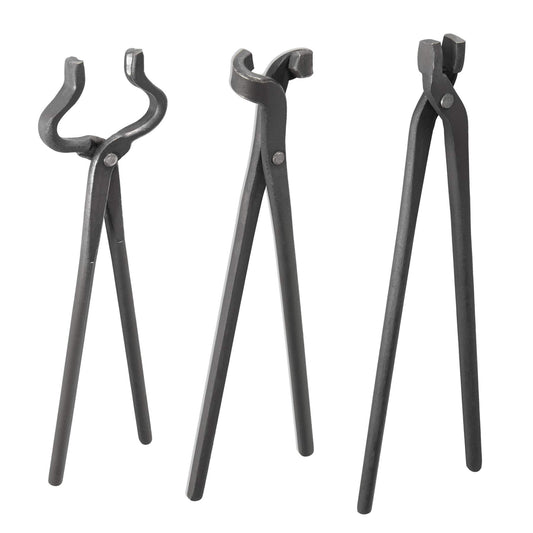 Juego de pinzas para hacer cuchillos ensamblados para hacer cuchillos y herrería (3 piezas)