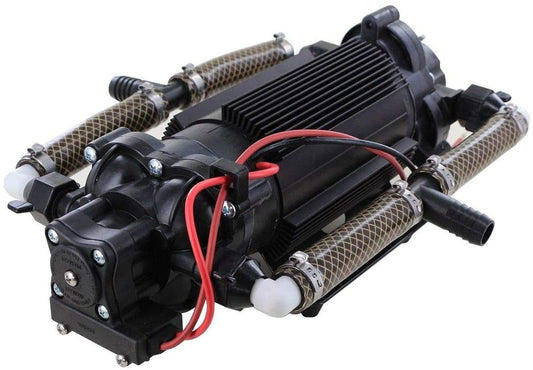 Shurflo Power Twin Pump 4111-035 6.25 gpm 45 psi Alto Flujo 12 voltios Bomba Pulverizador Bomba Transferencia Bomba ATV Bomba Rociador Bomba ATV