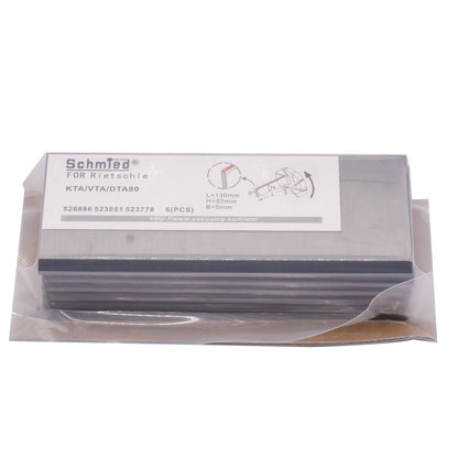 6 paletas de carbono 532778 compatibles con bomba Rietschle DTA 80, KTA 80/1, KTA 80/2, KTA 80/3, KTA 80/4 130-2.047-0.197 in