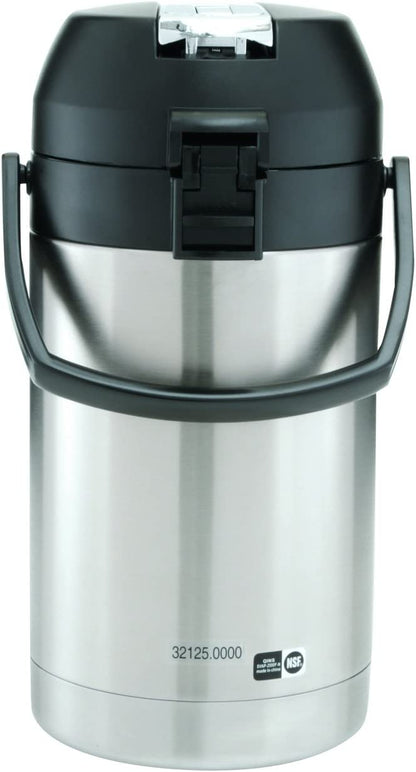 BUNN Airpot de acción con palanca de 2.5 litros, acero inoxidable, 32125.000