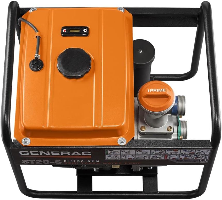 Generac Bomba de agua química C20 de 2 pulgadas, solución duradera, potente y fácil de usar para diversas necesidades de bombeo