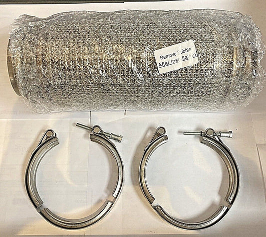 KENWORTH / PETERBILT INSULATED EXHAUST BELLOWS KIT w/ CLAMPS & SEALS