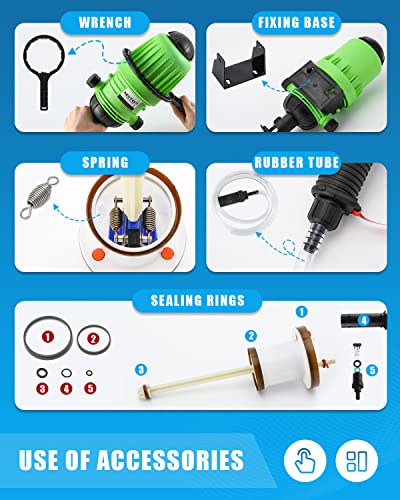 NEWTRY Inyector del fertilizante del 0.4%-4% para la bomba dosificadora accionada por agua ajustable de la irrigación por goteo 3/4" NPT
