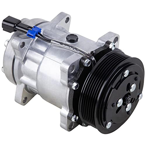 Compresor de CA y 7 ranuras A/C embrague para Chevy Kodiak W3500 W4500 W5500 GMC TopKick Diesel reemplaza Sanden SD7H15 4618 - 60-00887NA