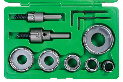 Greenlee - Cortador de carburo, Qck Chnge, 8Pc, fabricación de agujeros (648)