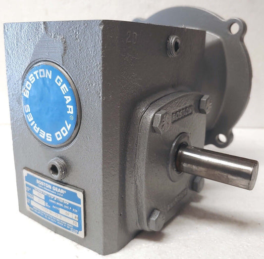 BOSTON Right Angle Gear Reducer 700 Series 50:1 Ratio 3/4" Shaft C-Face USA
