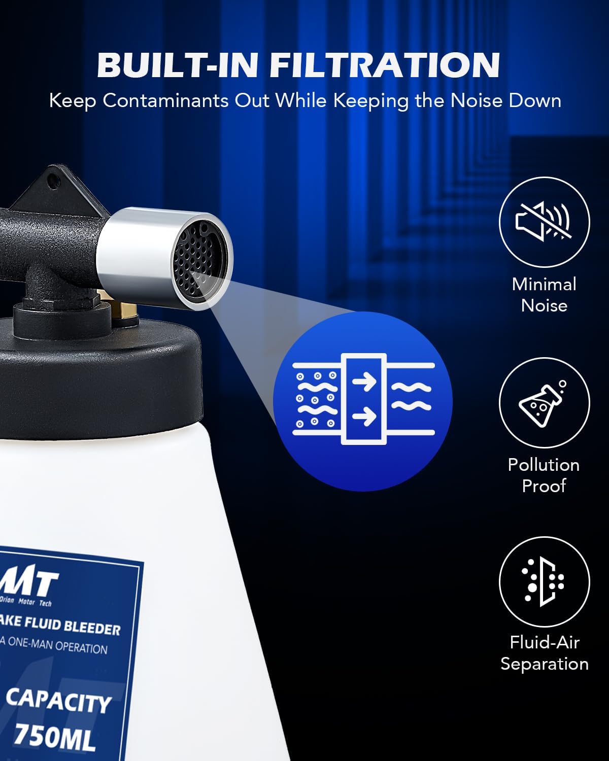 Orion Motor Tech Bomba de Líquido de Transmisión de 7.5 L, Kit de Recambio Manual ATF de 2 Galones, Bomba de Mano de Líquido de Transmisión, Bomba de Transferencia de Líquido de Transmisión