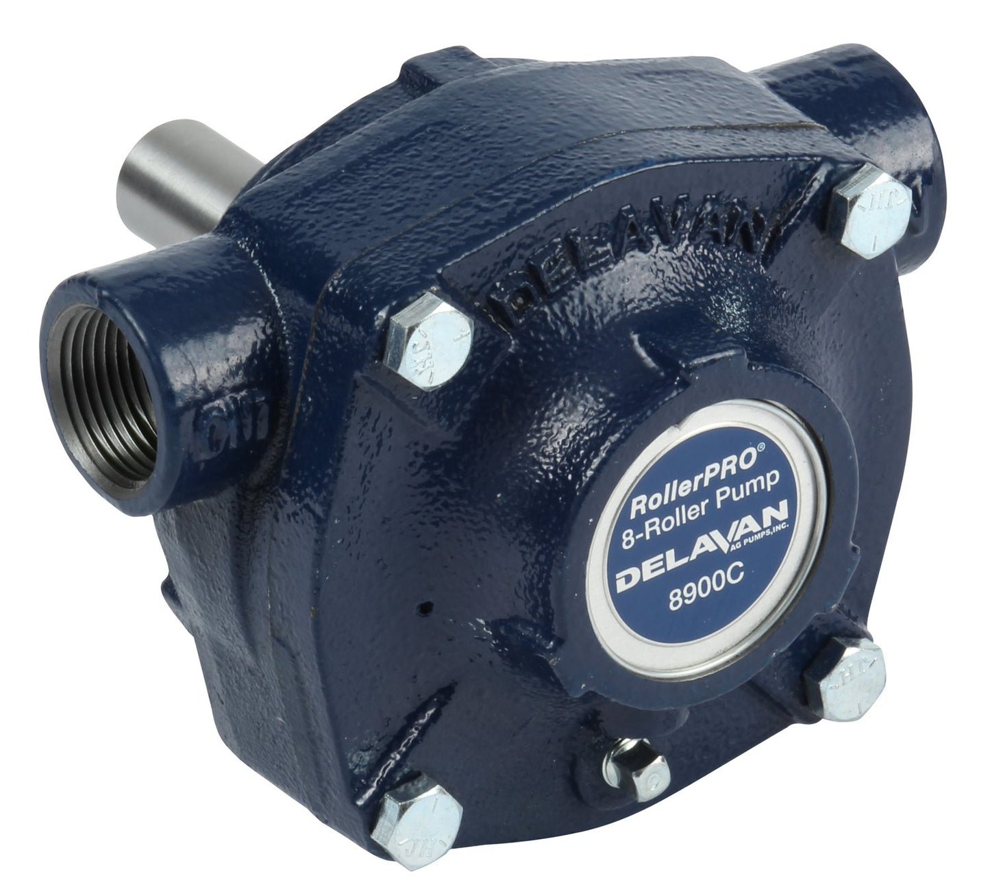 Delavan Bomba de 8 rodillos de hierro fundido - 24 GPM, 150 PSI, 1000 RPM, modelo 8900C