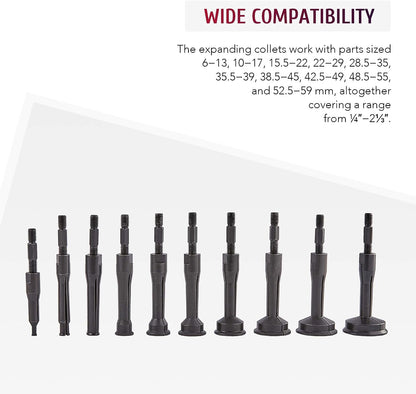 Juego de extractor de rodamientos de cojinete y extractor de sellos Orion Motor Tech, martillo deslizante, inserto de guía, juego de herramientas de extracción de rodamientos internos, 16 piezas.