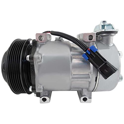 60-04198NA - Compresor de CA y embrague de 4.921 in de 6 ranuras para Sanden SD7H15 HD 4079 4376 12v