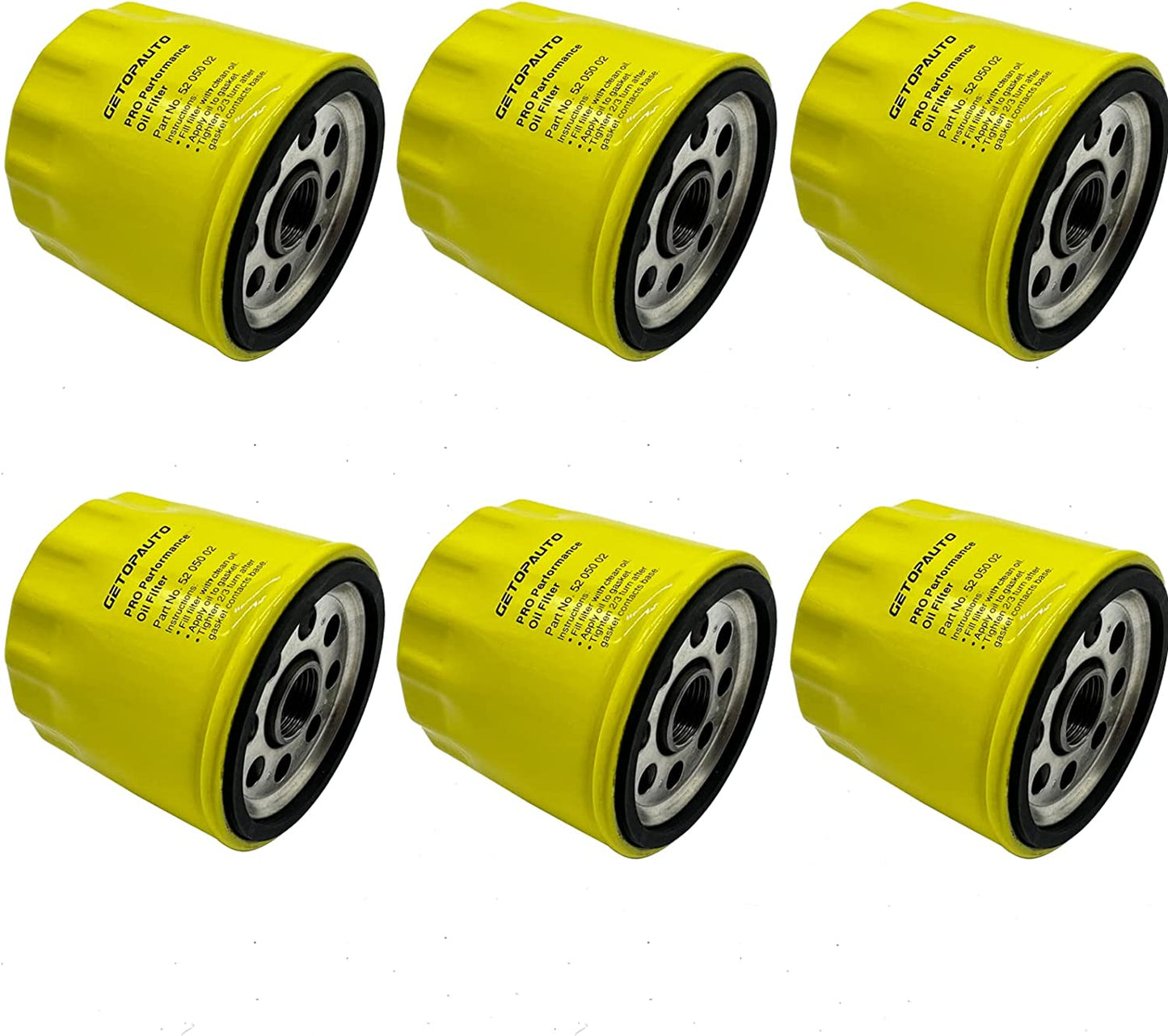 Filtro de aceite de motor 52 050 02 con capacidad adicional para CH11 - CH15, CV11 - CV22, M18 - M20, MV16 - MV20 y K582 (juego de 12)