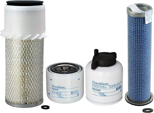 Bobcat S130 S150 S160 S175 S185 S205 Con kit de filtros Kubota V2203 Eng. All Donaldson (P181052, P123160, P550939, P551039), sustituye a Bobcat (6598492, 6598362, 6675517, 667352)
