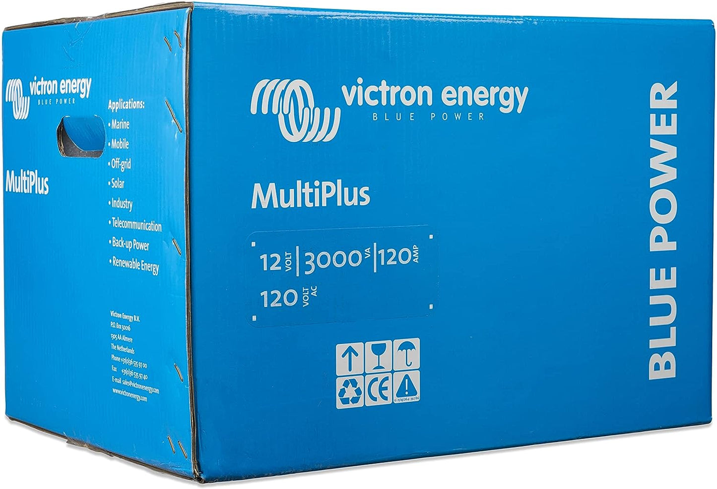 Victron Multiplus 3000 W Inversor Cargador, 12V 120V