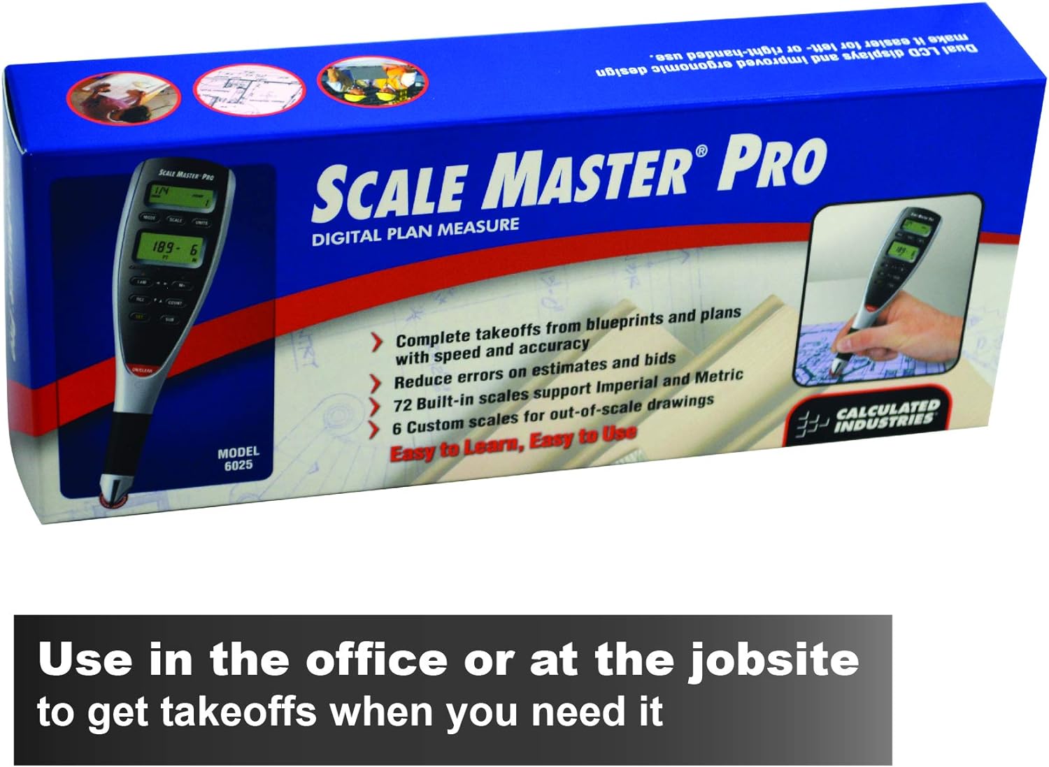Calculated Industries 6025 Scale Master Pro medidor digital de planos
