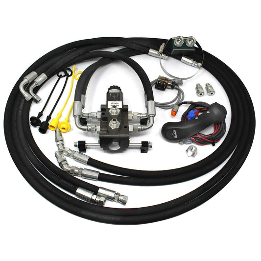 Kit de válvula desviadora eléctrica hidráulica para modelos de tractor John Deere 1023E, 1026R y 1025R con cargadores H120