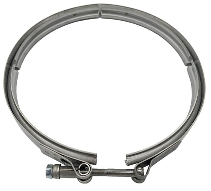 DPF Abrazadera de escape en V para filtro de partículas diésel Cummins ISB | Abrazadera en V de 9.5 pulgadas, sustituye a Cummins 2871861 4965096 2877857 | CAT 496-5063 | Q187680, P238307