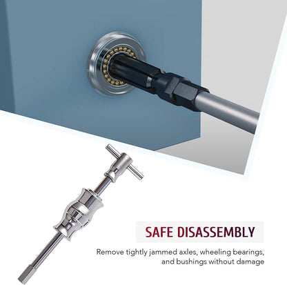 Juego de extractor de rodamientos de cojinete y extractor de sellos Orion Motor Tech, martillo deslizante, inserto de guía, juego de herramientas de extracción de rodamientos internos, 16 piezas.