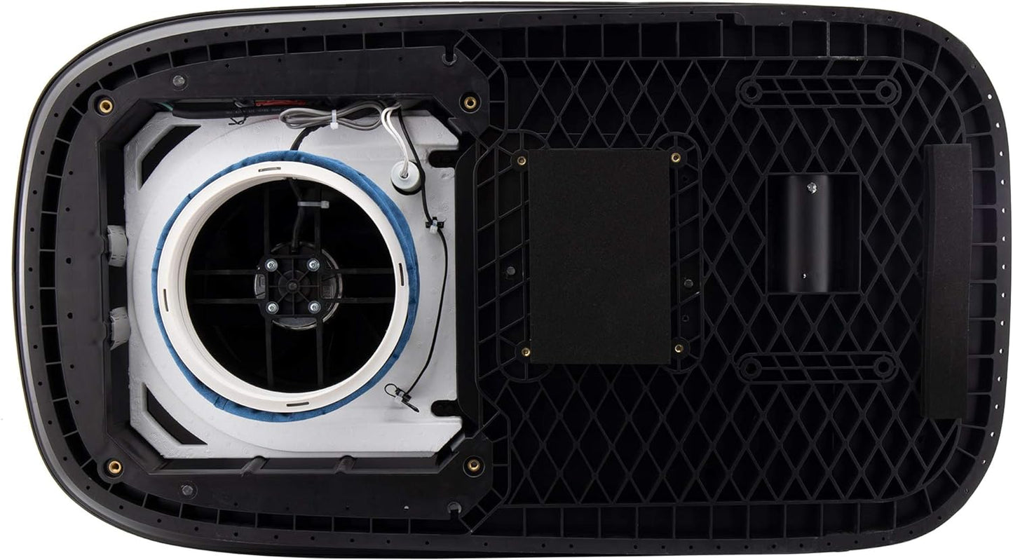 RecPro Aire acondicionado RV de bajo perfil 9.5K sin conductos | CA silenciosa | Solo refrigeración | Unidad de CA RV | Aire acondicionado para caravana (negro)