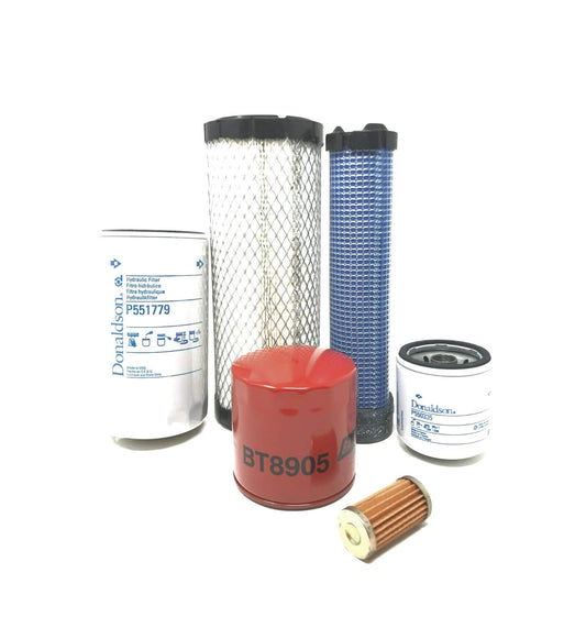 Kit de filtros para tractores compactos de 3 cilindros de New Holland TC29D y TC29DA