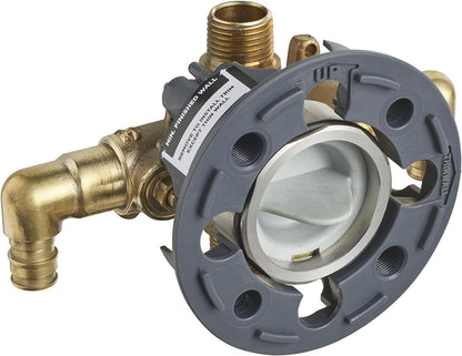 American Standard RU108ESS - Válvula de ducha flash con codos de entrada PRX y salidas universales con topes de destornillador para sistema de expansión en frío, sin terminar