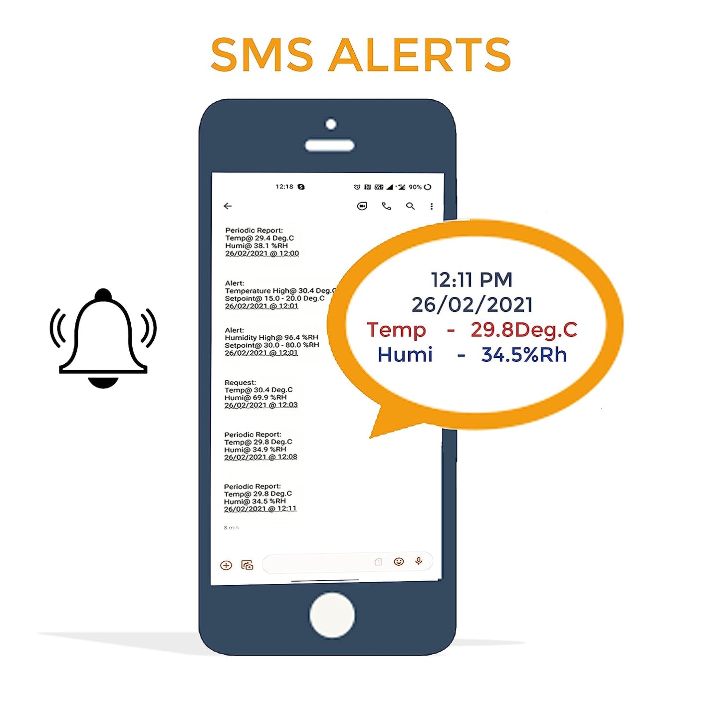 Ace AI-RHTx-IoT - Monitor de temperatura ambiente y humedad para servidor junto con certificado de calibración + 12 meses de garantía (con alojamiento hasta nuestro final)